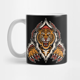 Tiger Traditional tattoo Mug